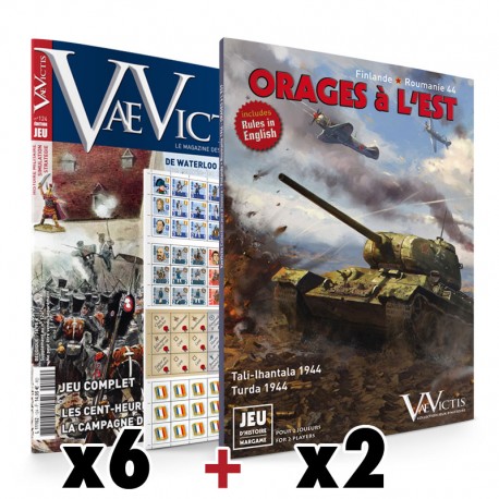 Abonnement couplé 6 VaeVictis Edition jeu + 2 wargames - Export