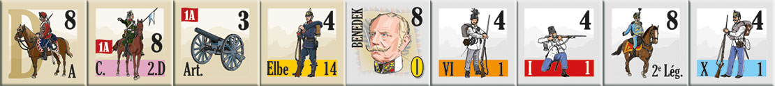 A few counters for Bohemia 1866  VaeVictis #183